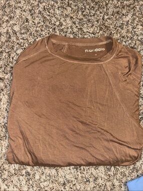 Mandala Brown Crewneck Top
